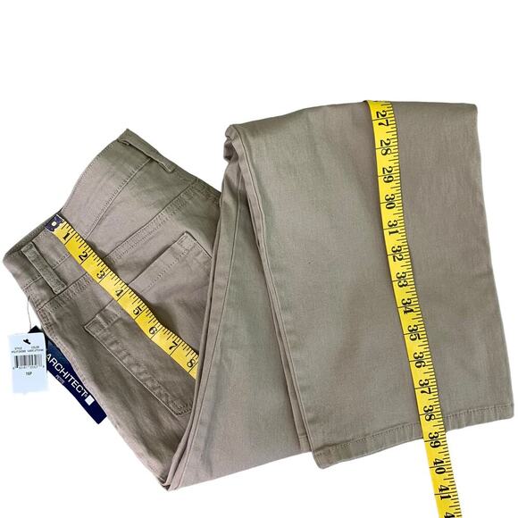 Architect Petite Classic Straight High Rise Khaki Jeans Stretchy Women Size 16P - Picture 11 of 13